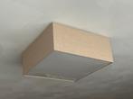 Plafondlamp vierkant taupe, Ophalen, Zo goed als nieuw, Stof