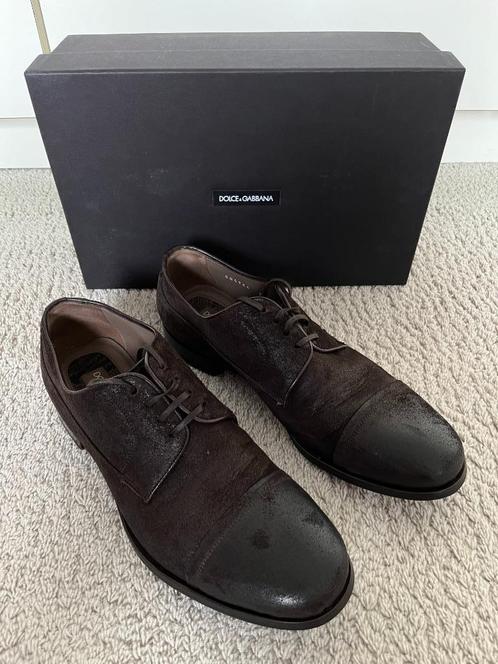 Dolce & Gabbana bruine leren schoenen maat 7 (maat 41), Kleding | Heren, Schoenen, Zo goed als nieuw, Veterschoenen, Bruin, Ophalen