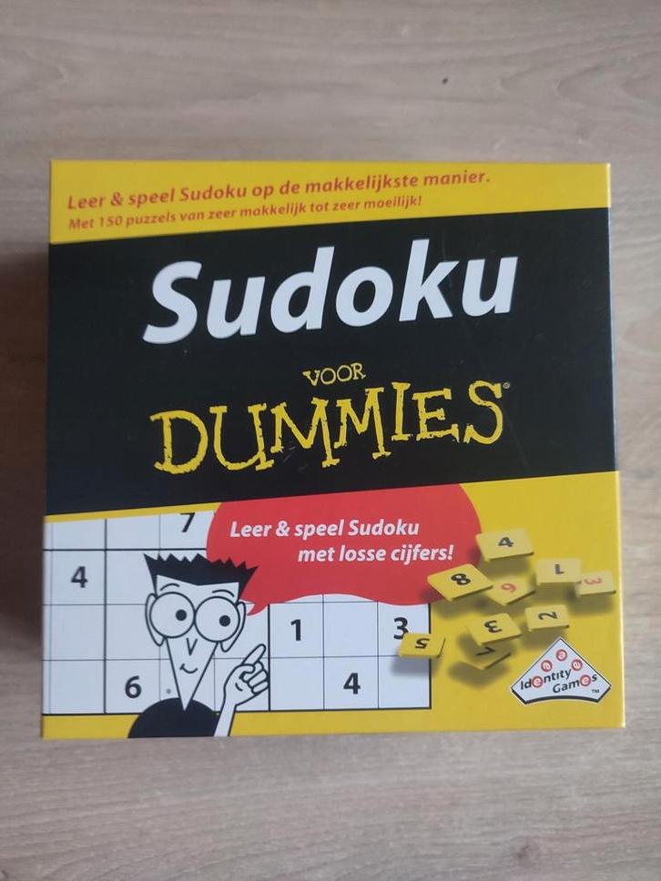 Sudoku voor dummies, Hobby en Vrije tijd, Gezelschapsspellen | Overige, Nieuw, Een of twee spelers, Ophalen of Verzenden