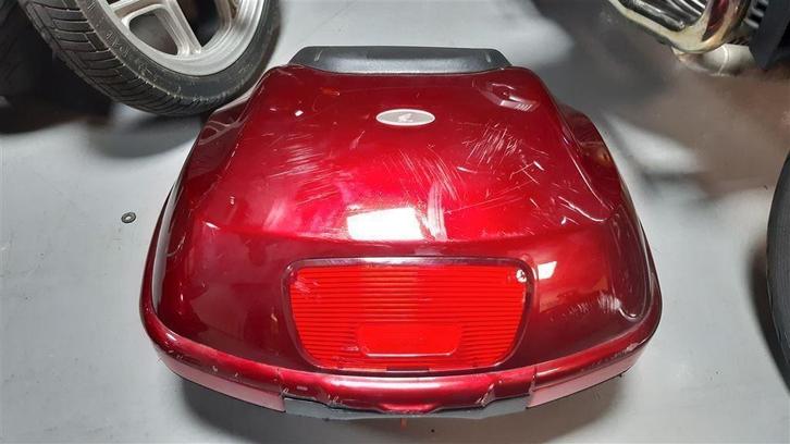 koffer 15 transalp XLV XL 700 deauville topkoffer rood en zw, Motoren, Accessoires | Koffers en Tassen, Gebruikt, Ophalen of Verzenden