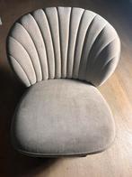 Fateuil stoel stoeltje stof grijs taupe, Huis en Inrichting, Fauteuils, Ophalen, Zo goed als nieuw