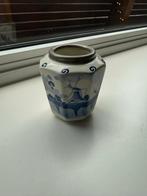 Delfts Blauw Kruidenpotje, Blauw, Aardewerk of Porselein, Ophalen of Verzenden, Zo goed als nieuw