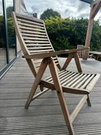 Teak Houten Verstelbare Tuinstoelen, Tuin en Terras, Tuinstoelen, Ophalen of Verzenden, Gebruikt, Teakhout, Verstelbaar