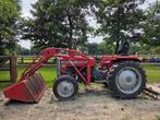 Massey Ferguson MF 240 met voorlader, bloter en bak, Zakelijke goederen, Agrarisch | Werktuigen, Ophalen, Grondbewerking