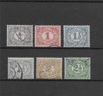 Nederland 1899. NVPH 50 t/m 55, gestempeld., Verzenden, T/m 1940, Gestempeld