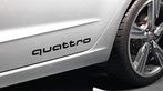 Audi quattro logo sticker, Auto diversen, Tuning en Styling, Ophalen of Verzenden