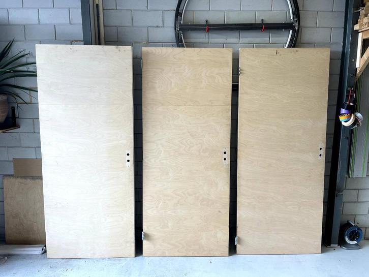stompe houten deur, Doe-het-zelf en Verbouw, Deuren en Horren, Zo goed als nieuw, Binnendeur, 200 tot 215 cm, 80 tot 100 cm, Hout
