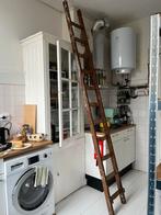 Oude schilderstrap / houten ladder / 3 meter, Doe-het-zelf en Verbouw, Ladders en Trappen, Ophalen, Gebruikt, Ladder, 2 tot 4 meter