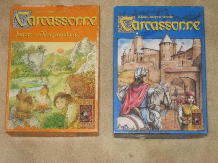 Carcassonne basisspel+Jagers en verzamelaars+uitbreiding 5/6, Hobby en Vrije tijd, Gezelschapsspellen | Bordspellen, Zo goed als nieuw