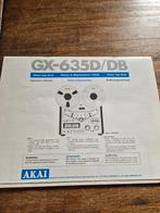 Handleiding voor de Akai-635D/DB origineel!, Audio, Tv en Foto, Bandrecorders, Ophalen of Verzenden