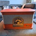 Ricatech Platenspeler Vintage Stijl met Radio & USB, Audio, Tv en Foto, Platenspelers, Ophalen of Verzenden
