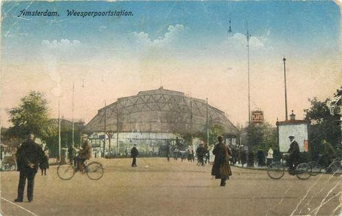 (381-137-003) Amsterdam Weesperpoortstation, Verzamelen, Ansichtkaarten | Nederland, Noord-Holland, Ophalen of Verzenden
