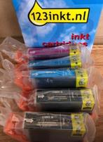 5 stuks cartridges 123inkt nl voor Canon printer, Ophalen of Verzenden, Nieuw, Cartridge, 123inkt.nl