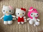 3 nieuwe my melody hello kitty sanrio knuffels, Ophalen of Verzenden, Nieuw, Poes