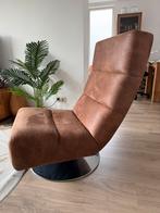 Cognac kleurige draai fauteuil, Huis en Inrichting, Fauteuils, Ophalen, Zo goed als nieuw, 75 tot 100 cm, 50 tot 75 cm