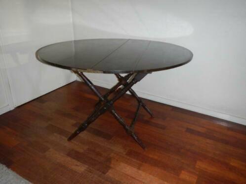 Coach table, inklapbaar, salontafel, bijzettafel, tuintafel, Huis en Inrichting, Tafels | Bijzettafels, Gebruikt, Rond, 60 cm of meer