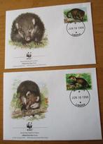 Liberia, serie WWF FDC's Liberiakoesimanse, 1998, Verzenden, Gestempeld, Dier of Natuur