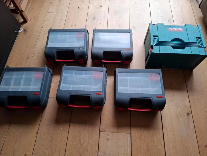 Verzameling Makita & Keter gereedschapskoffers, Doe-het-zelf en Verbouw, Gereedschapskisten, Gebruikt, Ophalen of Verzenden