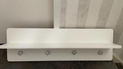 Mooie kapstok met 4 ster-knoppen en legplank, Huis en Inrichting, Woonaccessoires | Kapstokken, Zo goed als nieuw, Wandkapstok