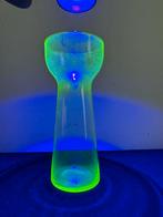 A.D. copier hyacint vaasje uranium glas vaas, Overige kleuren, ?, Glas, Minder dan 50 cm