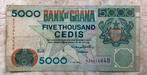 5000 cedis 1999, Ghana., Postzegels en Munten, Bankbiljetten | Afrika, Verzenden, Overige landen, Los biljet