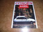 brochure Citroen Axel  1987, Ophalen of Verzenden, Zo goed als nieuw, Overige merken