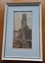 Ets van de Domtoren in Utrecht, Antiek en Kunst, Kunst | Etsen en Gravures, Ophalen