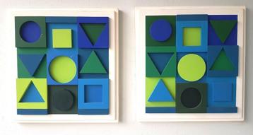 Victor Vasarely-ZAPHIR POSITIF & NEGATIF -Houtreliëf-1967 beschikbaar voor biedingen