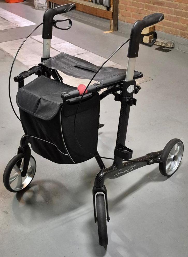 Rehasense Server carbon ultralichtgewicht rollator, Diversen, Rollators, Gebruikt, Lichtgewicht, Opvouwbaar, Ophalen