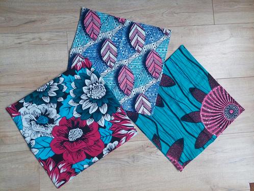 Kussenhoesje Afrikaanse stof / C, Huis en Inrichting, Woonaccessoires | Kussens, Nieuw, Vierkant, Ophalen of Verzenden