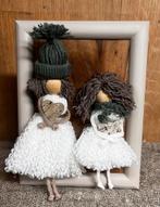 Houten lijstje met poppetjes, Ophalen, Onbekend, Nieuw, Onbekend