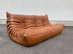 Vintage Cognac lederen 3zit in nieuwstaat! (Evtl met 1zit), Huis en Inrichting, Banken | Bankstellen, Ophalen of Verzenden, Cassina sede b&b italia knoll vitra ligne roset flos togo tecno