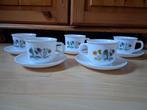 Vintage Arcopal Fleur d'été kopjes, Huis en Inrichting, Keuken | Servies, Ophalen, Gebruikt, Glas, Overige stijlen