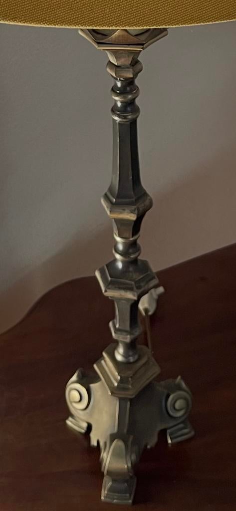 Metalen tafellampvoet., Ophalen, Zo goed als nieuw, Rond, 50 cm of meer