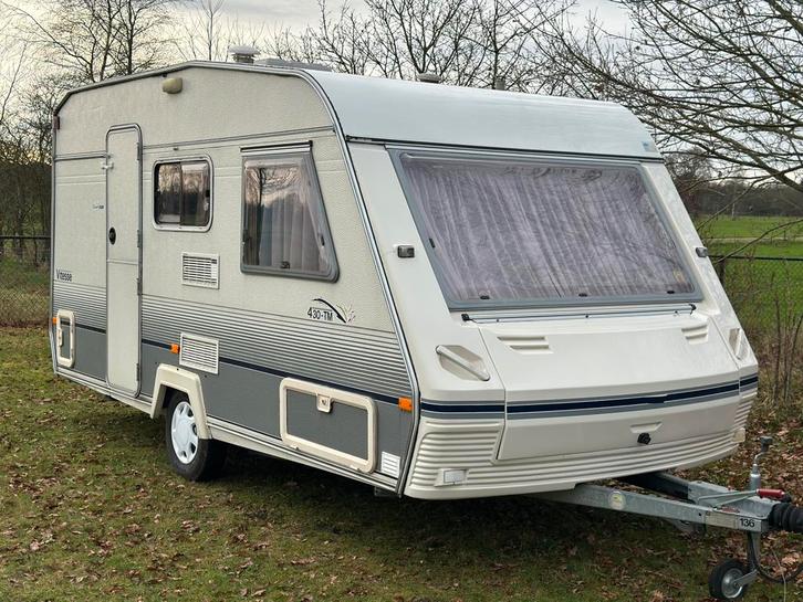 Beyerland Vitesse 430-TM (1997) Voortent, Caravans en Kamperen, Caravans, Bedrijf, tot en met 4, 750 - 1000 kg, Treinzit, Beyerland