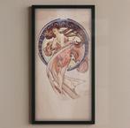 Alphonse Mucha the Dance Art Nouveau Verticale Poster, Verzamelen, Ophalen of Verzenden, Nieuw, A1 t/m A3, Film en Tv