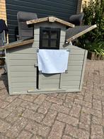 Kippen/konijnenhok te koop, Dieren en Toebehoren, Knaagdieren en Konijnen | Hokken en Kooien, Ophalen, 110 cm of meer, Zo goed als nieuw