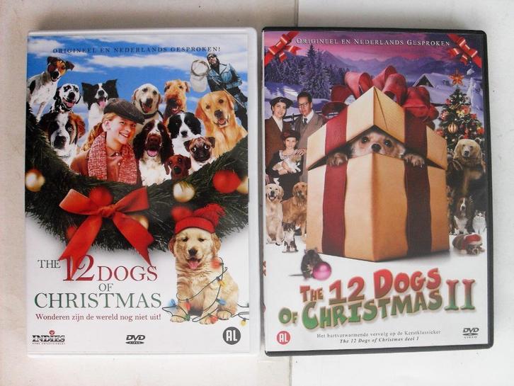 The 12 Dogs of Christmas 1 & 2 (originele dvd's), Cd's en Dvd's, Dvd's | Overige Dvd's, Zo goed als nieuw, Alle leeftijden, Ophalen of Verzenden