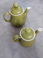 West Germany Theepot 2 X 0,5 L en 1,0 L Groen Vintage  ZGAN, Antiek en Kunst, Antiek | Servies los, Ophalen of Verzenden