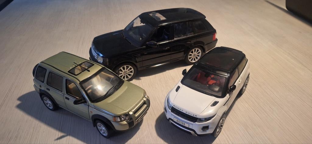 Range Rover Modelauto's - Set van 3, Hobby en Vrije tijd, Modelauto's | 1:18, Ophalen, Zo goed als nieuw, Auto, Overige merken