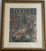 Schilderij / wanddecoratie in een lijst met glas 85x73 cm, Antiek en Kunst, Ophalen of Verzenden