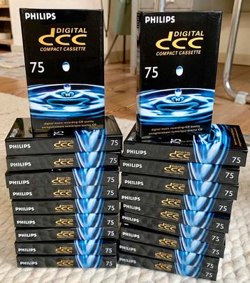 NOS Philips DCC75 druppel Digital Compact Cassette DCC 75 💧 beschikbaar voor biedingen