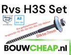 Rvs H3Ssets diverse lengtes Bouwcheap, Doe-het-zelf en Verbouw, Dakpannen en Dakbedekking, Ophalen of Verzenden, Nieuw, Metaal