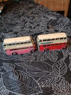 2x Dunlop dubbeldekker bus. Dinky toys, opknappers, Ophalen of Verzenden, Gebruikt, Dinky Toys