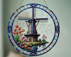 Raamhanger Molen met gekleurde Tulpen, Tuin en Terras, Ophalen of Verzenden, Nieuw