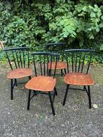 4 eetkamerstoelen (vintage/scandinavisch/ tapiovaare), Ophalen, Gebruikt, Overige kleuren, Vier