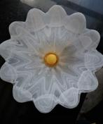vintage Murano glas Schaal centerpiece kunst Floraal design, Ophalen of Verzenden, Zo goed als nieuw, Rond, Glas