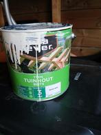 Cetabever Tuinhoutbeits Cremewit 9001 - Halfvol, Doe-het-zelf en Verbouw, Verf, Beits en Lak, Gebruikt, Beige, Beits, Ophalen of Verzenden