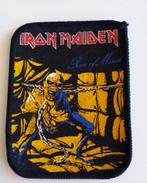 Iron Maiden  zeer zeldzame 1983 piece of mind patch 125, Verzenden, Nieuw, Kleding