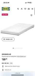 IKEA krummelur matras 60x120, Kinderen en Baby's, Kinderkamer | Bedden, Minder dan 70 cm, Minder dan 140 cm, Zo goed als nieuw